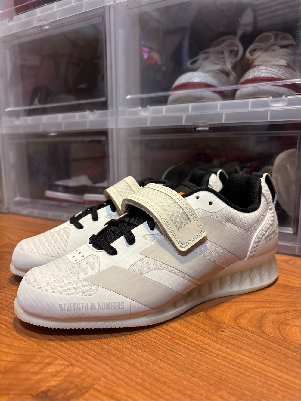 Adidas Adipower Weightlifting 3 Cream JP6205 Workout/Gym Shoes Men's Sz 5.5 NWOB